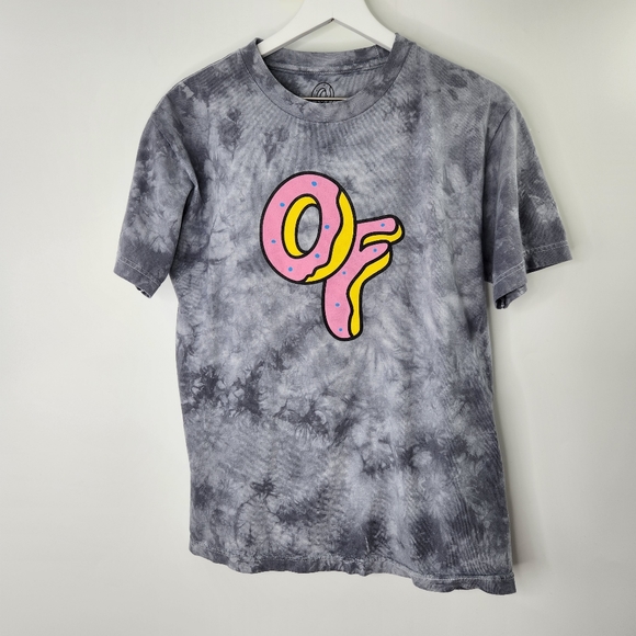 Odd Future Graphic Rap Tee Shirt Tye Dye Blue Gray - Picture 1 of 5